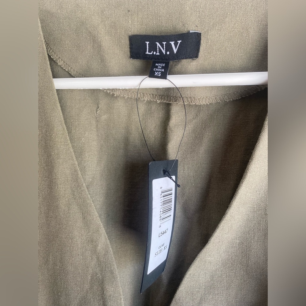 BNWT Women Linen Blend Belted Pocket Jumpsuit - Picture 6 of 7